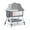 Gray, variant on XunKA 4 in 1 Infant Baby Bassinet with Mosquito Net and Storage Rack,Adjustable Height,Pink.