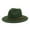 Army Green, variant on Dyfzdhu Windfall Men & Women Vintage Wide Brim Fedora Hat With Belt Buckle Green