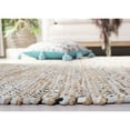 thumbnail image 6 of SAFAVIEH Vintage Leather Zharko Solid Braided Fringe Runner Rug, Silver, 2'3" x 6', 6 of 9