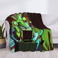 thumbnail image 3 of Goofa Scooby-Doo Pattern Fleece Throw Blanket for Couch, Soft Checkered Flannel Blanket for Sofa, Warm Cozy Decorative Blanket Fall Decor Gift-80"x60", 3 of 6
