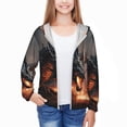 thumbnail image 3 of Cauagu Fiery Black Dragon Attack Print Sun Protection Jacket for Teen,Full-Zipper Long Sleeve Sun Shirts with Pockets UV Hoodie Shirts Outdoor Athletic Jacket-XX-Large, 3 of 7