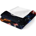 thumbnail image 5 of Galaxy Planet Blanket Outer Space Universe Gifts for Women Men Dad Mom Husband Wife Birthday Christmas Valentines Gift Fathers Day Decor Girls Boys Present 60x80 Inch, 5 of 6