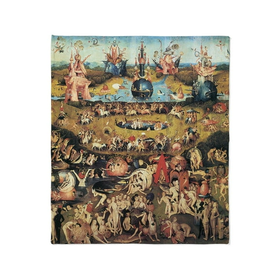 CafePress - Garden Of Earthly Delights Throw Blanket - Soft Fleece Throw Blanket, 50"x60" for All Ages
