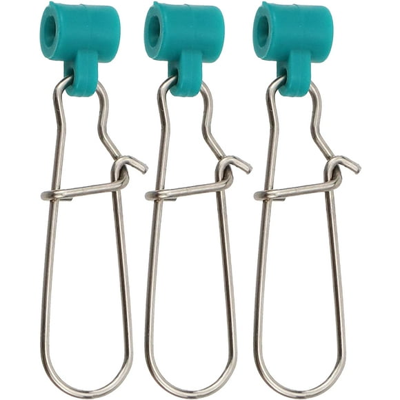 Queilt 6Pcs Fishing Line Sinker Slides Catfishing Rig, Saltwater Heavy Duty Sinker Weights Connector with Duo Lock Snaps