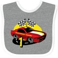 thumbnail image 3 of Inktastic Race Car 1st Birthday Boys Baby Bib, 3 of 4