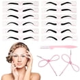 thumbnail image 2 of Plantillas para Cejas Minnieouse 12 Piezas Moldeador Reutilizable Herramienta de Maquillaje, 2 of 6