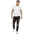 thumbnail image 5 of Enzo Mens Skinny Ripped Jeans Stretch Denim Trousers, 5 of 5