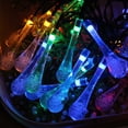 thumbnail image 4 of Guirnalda de Luces LED onlyliua con Forma de Gota de agua 10 m 80 Luces Pompón de nieve Decoración invernal batería, 4 of 7