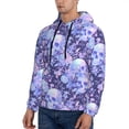 thumbnail image 3 of Naloa flower crystal Skull Men's Casual Hooded Collar Drawstring Hoodies Pullover Sweatshirts Casual Long Sleeve Shirts-Small, 3 of 7