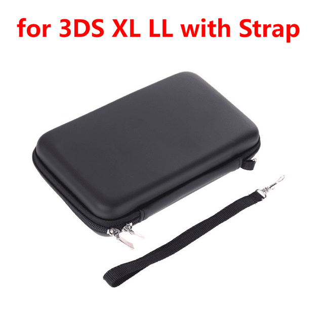 Portable EVA Hard Carry Case for Nintendo New 3DS XL 2DS Game Console Accessories Protective Shell Storage Organizer Zip Cases Black A