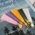 thumbnail image 6 of U8MO Golden coil Tassel Pendants Trim Crafts DIY jewelry earrings Accessories 7.5cm-off-white-10pcs, 6 of 9