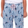 thumbnail image 3 of Disney Stitch Pajama Pants Striped Men's Lounge Sleep Bottoms, 3 of 5
