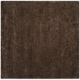 thumbnail image 3 of SAFAVIEH Santa Monica Chelsey Solid Shag Area Rug, Mushroom, 6'7" x 6'7" Square, 3 of 9
