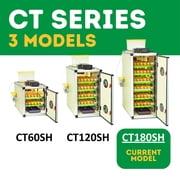 CT180SH Egg Incubator with Automatic Egg Turning & Perfect Humidity Controls, Set & Forget Design, Cabinet Incubators for Hatching Eggs, Incubate and Hatch 180 Chicken Eggs | Hatching Time