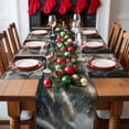 thumbnail image 5 of Christmas Placemats Set of 4, Christmas Bell Place Mats Green Pine Needles Snow Placemat Table Decoration for Kitchen Table Dinner Xmas Holiday Party Home Decor Indoor Outdoor 13x19 Inch, 5 of 9