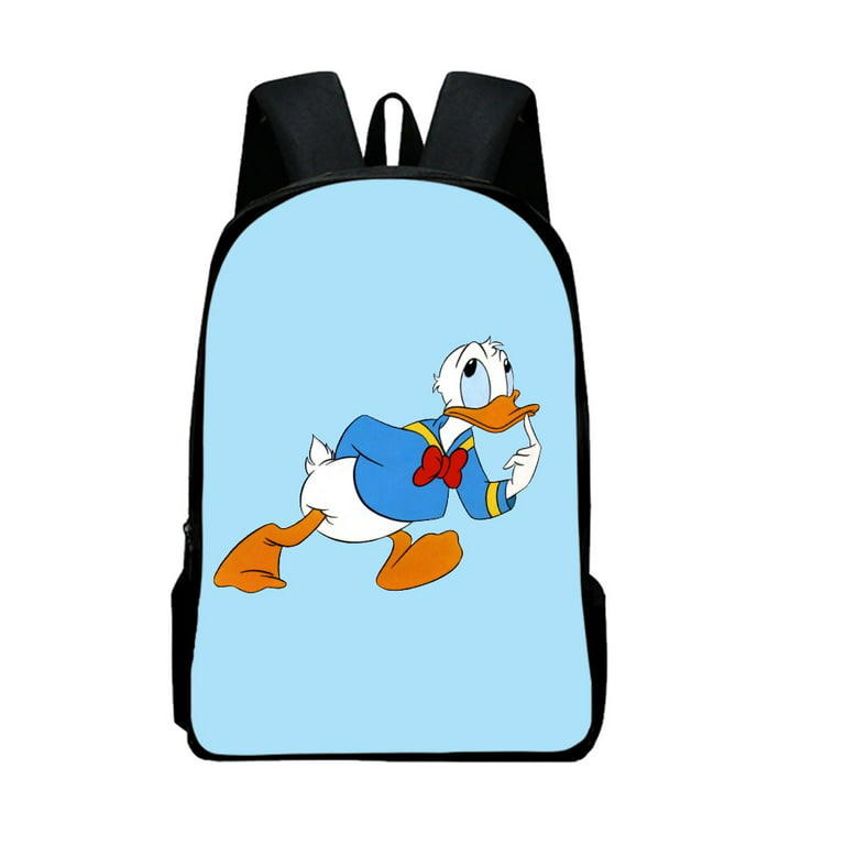 KCYSTA Donald Duck Backpack Super Cool Rucksack for Boys Girls 3 in 1 School Bag Set 3Pcs,size1, Kids Unisex