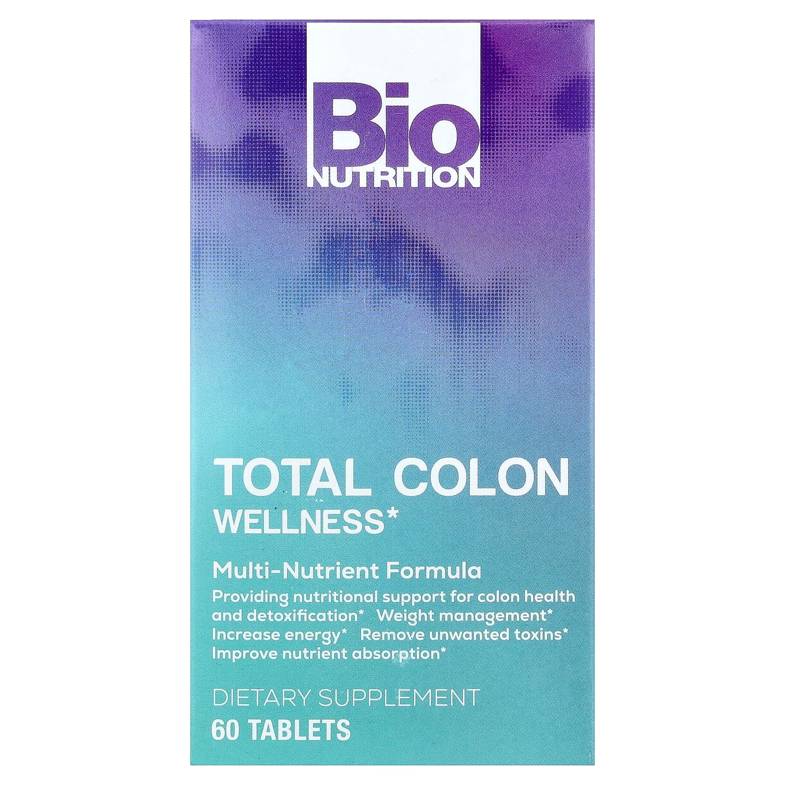 Bio Nutrition Total Colon Wellness, 60 Tablets