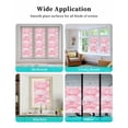 thumbnail image 6 of Window Privacy Film Pink Coastal Stained Glass Window Film Decorative Sun Block Window Cover Summer Nautical Shell Seaside Beach Window Clings Static Adhesive Sticker for Bathroom 29.5"x118", 6 of 7