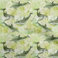 thumbnail image 1 of oneOone Cotton Flex Lime Fabric Ocean Dolphin Sewing Material Print Fabric By The Yard 40 Inch Wide, 1 of 4