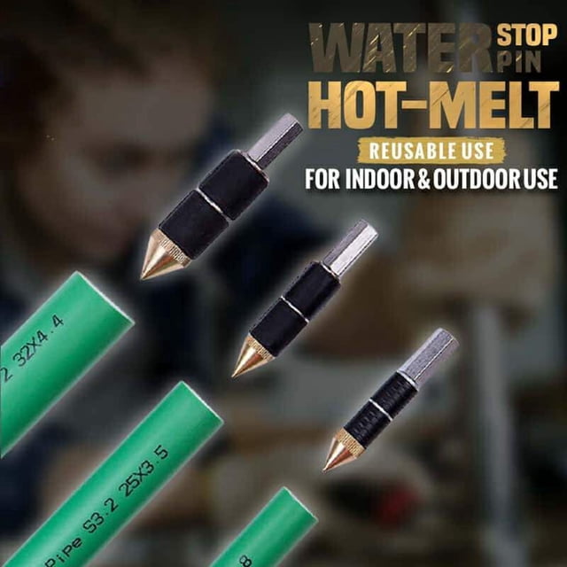 Billuyoard 4 Pieces Hot Melt Water stop Voltage Resistance High pinfor Parts for Plumbing Suministros de limpieza para el hogar