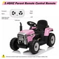 thumbnail image 2 of Shininglove 12V Ride on Tractor for 3-6 Boys Girls, Pink, 25W-Treaded Tire, 2 of 7