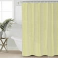 thumbnail image 2 of 72x78 Inch Shower Curtain Yellow Striped Bathroom Decor Waterproof Fabric Bathtub Bath Curtains Decorative Modern Simple Farmhouse Beige Vintage Extra Long Shower Curtain Set with Hooks, 2 of 6