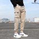 thumbnail image 2 of Pantalones de mono de Color sólido para hombre a la moda, pantalones de chándal informales sueltos, pantalones deportivos para hombre, 2 of 4
