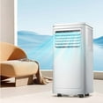 thumbnail image 5 of KISSAIR Portable Air Conditioner, 8,000 BTU Ashrae, 4-in-1 Quiet AC with Dehumidifier, Fan, Sleep Mode & Washable Filter for Rooms up to 350 Sq. Ft, 5 of 9