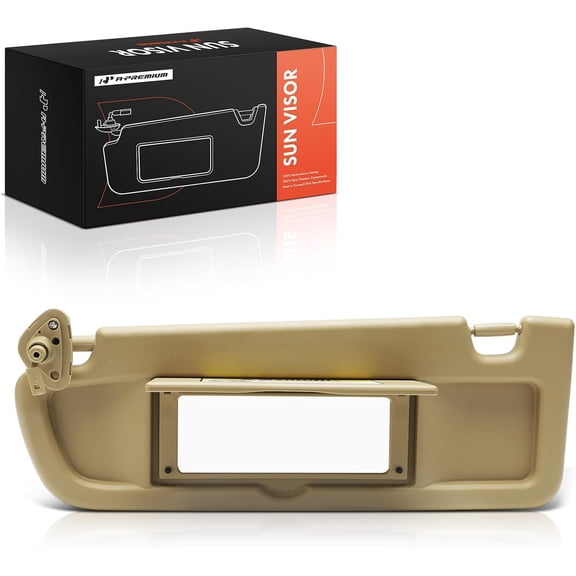 A-Premium Driver Left Side Sun Visor Compatible with Honda Civic 2006 2007 2008 - with Vanity Mirror, Beige Color - Replaces 83280-SNA-A01ZB, 83280SNAA01ZB