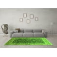 thumbnail image 3 of Ahgly Company Indoor Square Oriental Green Traditional Area Rugs, 4' Square, 3 of 4