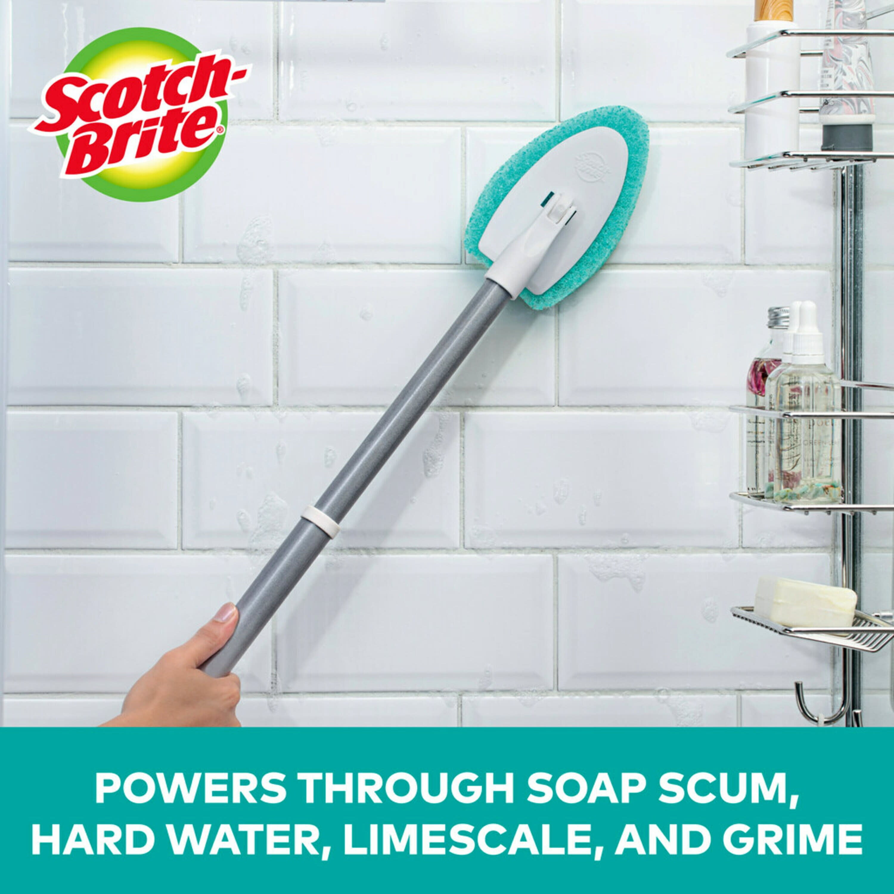 Scotch-Brite Bathroom Scrubber Brush for Sparkling Clean Tiles - Fresh  Stock