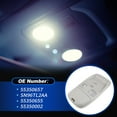 thumbnail image 3 of Conjunto de Luz de Consola Superior Unique Bargains con Bombillas Halógenas para Dodge para Ram 1500 2500 1998-2001 Lámpara de Lectura de Techo con Estuche para Gafas 55350657/SN96TL2AA/55350655 Beige, 3 of 7