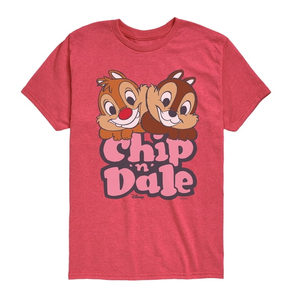 Chip N' Dale Rescue Rangers - Chip Dale Stacked Names - Youth Boys Short Sleeve Graphic T-Shirt