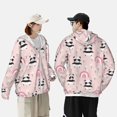 thumbnail image 3 of KLL Cute Cartoon Panda Print Men's Women’s UPF 50+ Sun Protection Outdoor Hoodie Jacket Long Sleeve Fishing Hiking Performance Shirt-3X-Large, 3 of 6
