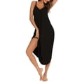 thumbnail image 2 of Taqqpue Plus Size Cotton Nightgowns for Women Long Sleep Dress Soft Sleepwear Tank Dress Women Spaghetti Strap Night Gowns Sleeveless Sleep Shirts, 2 of 8
