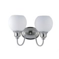 thumbnail image 1 of Ballord 2-Light Bain Vanité Mur Light&44; Nickel Satiné, 1 of 1
