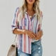thumbnail image 3 of Camisa A Rayas Con Botones Mujer,Camisa A Rayas Verticales Mujer Blusas A Rayas Para Mujer Camisa A Rayas Mujer Impulsada Por El Rendimiento, 3 of 5