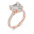 thumbnail image 2 of Zuwelria Certified Moissanite Diamond Rings | 2.60 CTW Excellent Heart Cut Diamond Engagement Rings | Multi Stone Promise Rings | 18K Rose Gold Plated Silver Ring Size 8, 2 of 8