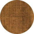 thumbnail image 1 of Ahgly Company Indoor Round Abstract Orange Modern Area Rugs, 7' Round, 1 of 4