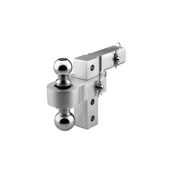 6 in. Class 4 Adjustable Aluminum Dual Ball Mount for 2 in. Receivers & 1.87 in. Steel Balls