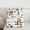 White Brown, variant on Feelyou Vintage Square Adult Twin Comforter Sets, Orange Abstract Ombre Bedding Set, 2pcs