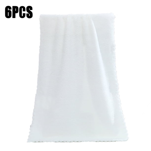Paños Faciales de Microfibra de Secado Rápido Paquete de 6 Paños Desmaquillantes Suaves Altamente Absorbentes