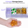 thumbnail image 2 of Extra Large Pill Organizer 2 Times a Day, 7 Day XL Pill Box AM PM ,Weekly Pill Case Twice a Day, Oversized Daily Medicine Container for Vitamins (Purple), 2 of 6