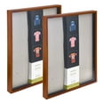 thumbnail image 1 of Studio Decor 24" x 30" Large Easy Back Loading Shadow Box, Walnut (2 Pack), 1 of 4
