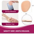 thumbnail image 6 of Bukihome Ball of Foot Cushion Pads for High Heels, 4 Pairs Foam Metatarsal Pads for Pain Relief, Non Slip Invisible Inserts for Flats & Dress Shoes,Beige, 6 of 9