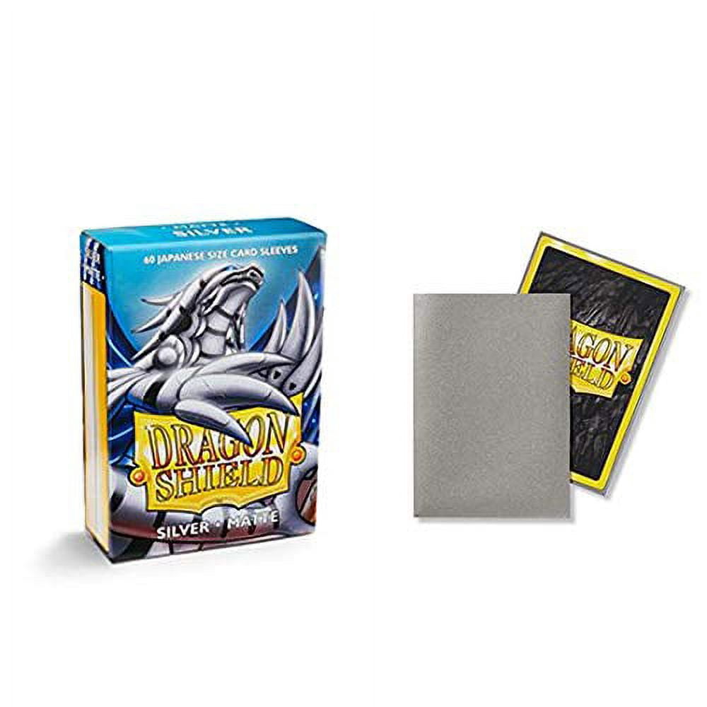 2 Packs Dragon Shield Matte Mini Japanese Silver 60 ct Card Sleeves Value Bundle!
