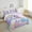Light Purple Blue, variant on Erosebridal Unicorn Bedding Sets King with Comforter, Stars Print Reversible, Ultra Soft 3-Piece