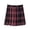 Dark Red, variant on Women's Plus Size Short Plaid Skirt Pleated Retro Uniform Role-Playing Costume