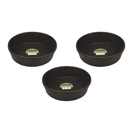Little Giant 3 Pack of Corded Rubber Feed Pans 3 Gallon Capacity Each for Horses Sheep Goats Alpacas Llamas and Other Livestock Little Giant 3 Pack of Corded Rubber Feed Pans 3 Gallon Capacity Each for Horses Sheep Goats Alpacas Llamas and Other Livestock