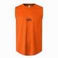 thumbnail image 6 of Ccpelsie Mens Vacation Tank Top Summer Sleeveless Beach Soft Muscle Tee Comfort Lightweight Casual(Orange,2XL), 6 of 9